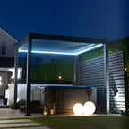 Nova Titan Plus Motorised Aluminium Pergola 3m x 3m with Led Light and Bath Tub Inside
