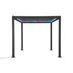 Nova Titan Plus Motorised Aluminium Pergola 3m x 3m with Rainbow Led Light Studio Image