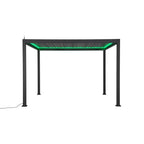 Nova Titan Plus Motorised Aluminium Pergola 4m x 3m with Green Led Light Studio Image