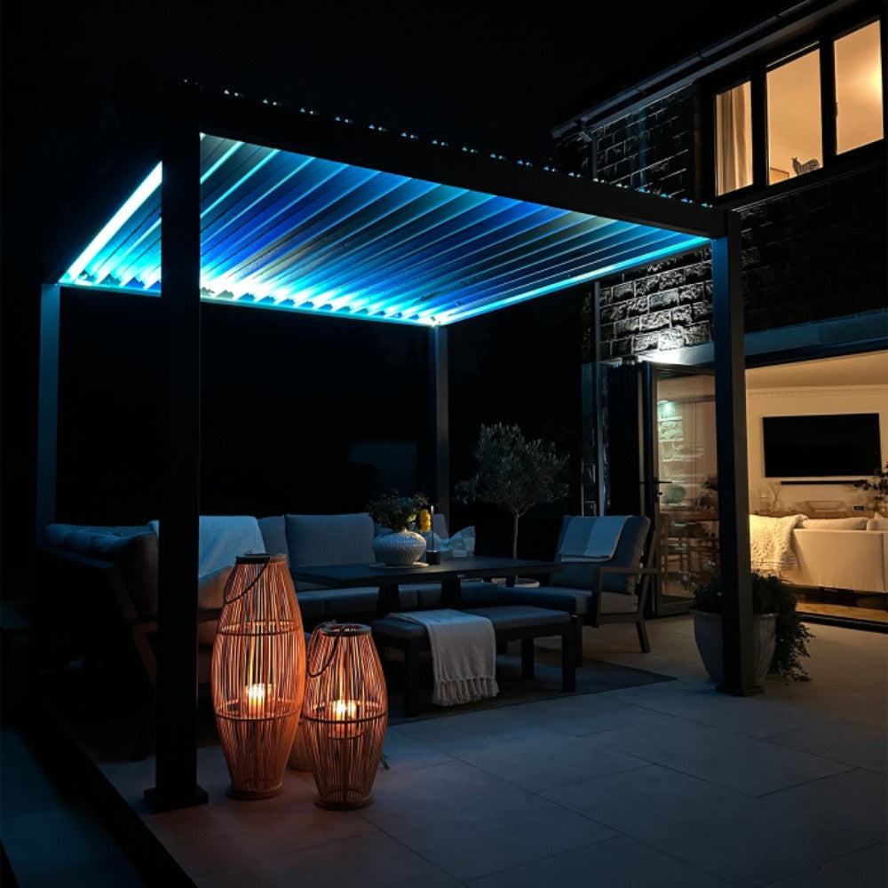 Nova Titan Plus Motorised Aluminium Pergola 4m x 3m with Led Light