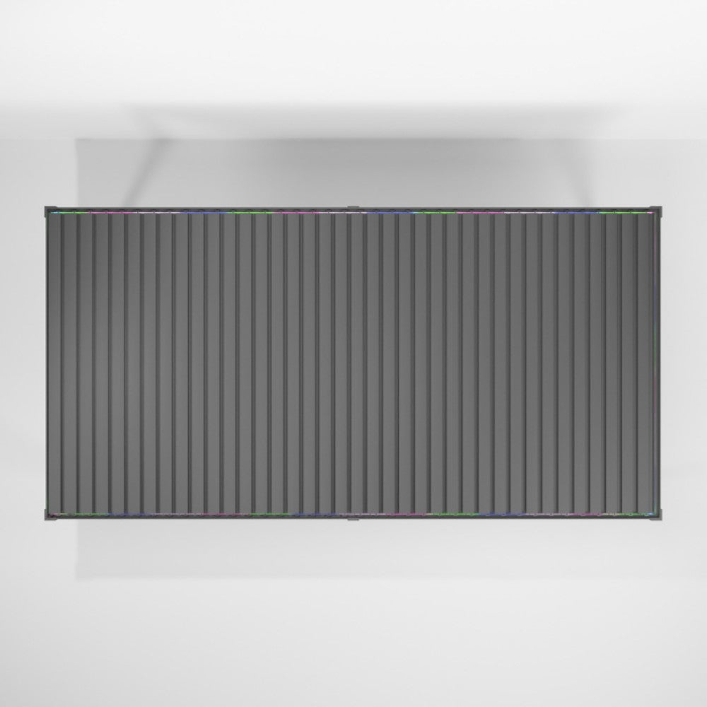 Nova Titan Plus Motorised Aluminium Pergola 6m x 3m Top View Closed Roof