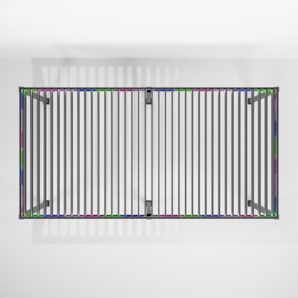 Nova Titan Plus Motorised Aluminium Pergola 6m x 3m Top View Open Roof