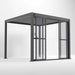 Nova Titan Transparent French Sliding Door System 3m - Front Side View Open Door