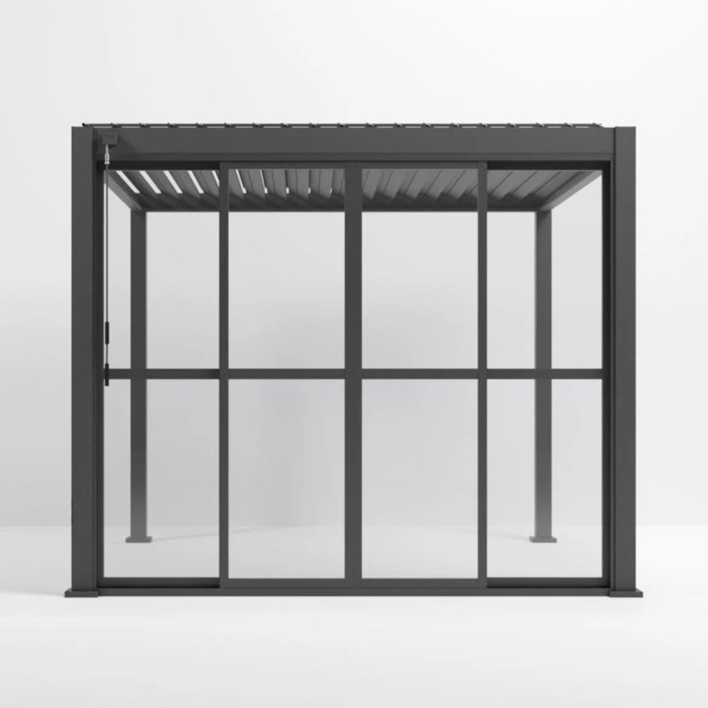 Nova Titan Transparent French Sliding Door System 3m - Front View Closed Door