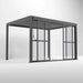 Nova Titan Transparent French Sliding Door System 4m - Front Side View Open Door