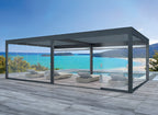 Remanso Glass Sides 4m Wide (Set of 4 Doors) with Beach at the Background