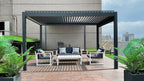 Remanso Luxury Electric Pergola with Sofa Set