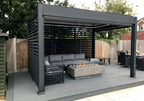 Remanso Vented Side Panels 1.2m wide (3 per 4m side) - with Sofa Set and Fire Pit