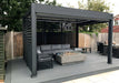 Remanso Vented Side Panels 1.2m wide (3 per 4m side) - with Sofa Set and Fire Pit