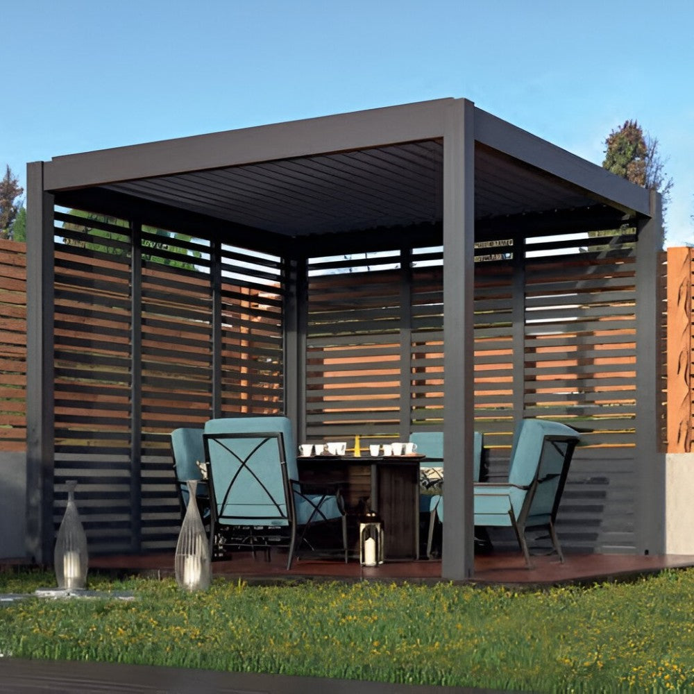 Remanso Vented Side Panels 1.3m wide (2 per 3m side) - with Dining Table