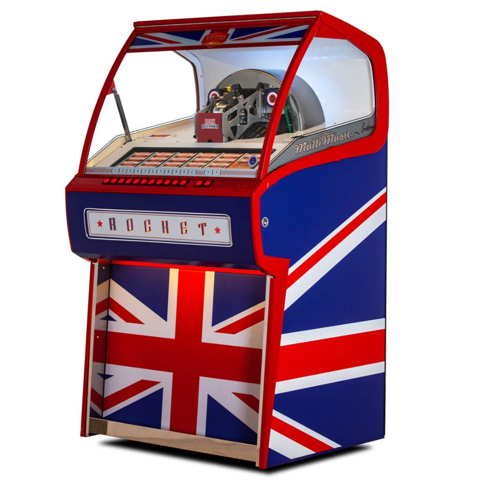 Sound Leisure Rocket Vinyl Jukebox Britannia Model Front Side View
