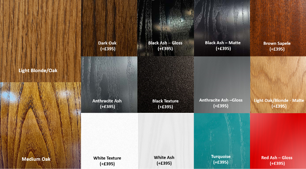 Sound Leisure Colour / Finish Options