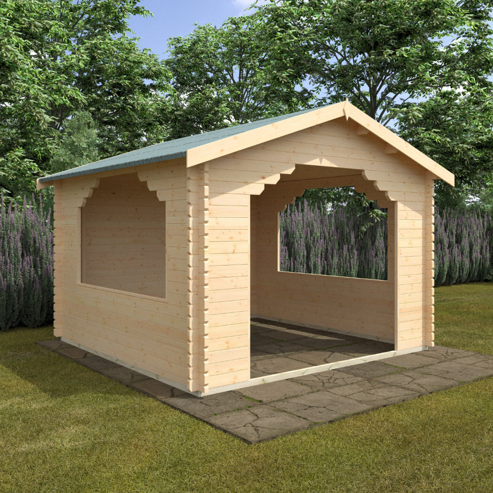 Stowe 44mm Log Cabin 12x12