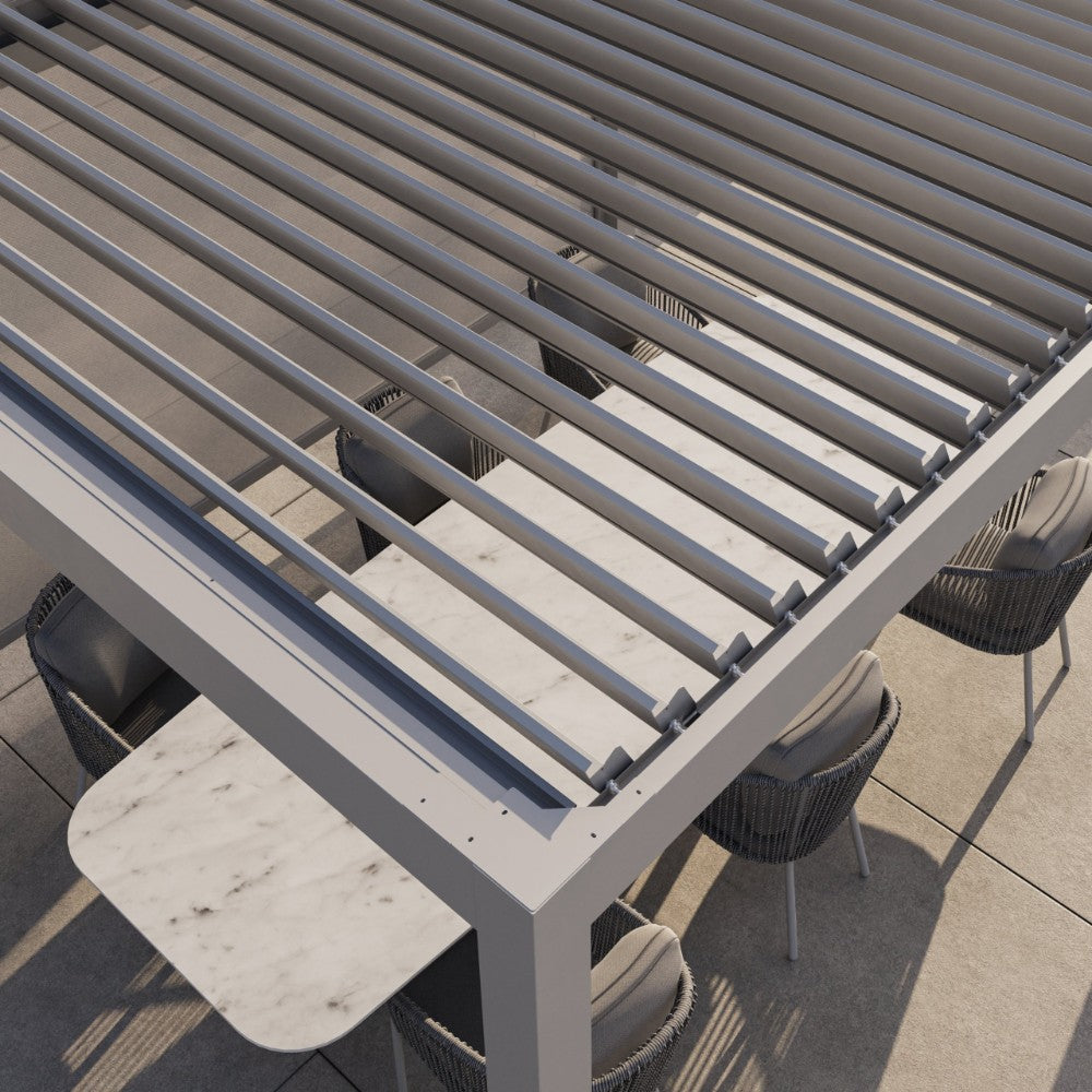 Suns Lifestyle Luxe Manual Louvered Roof Pergola Louvered Roof Details
