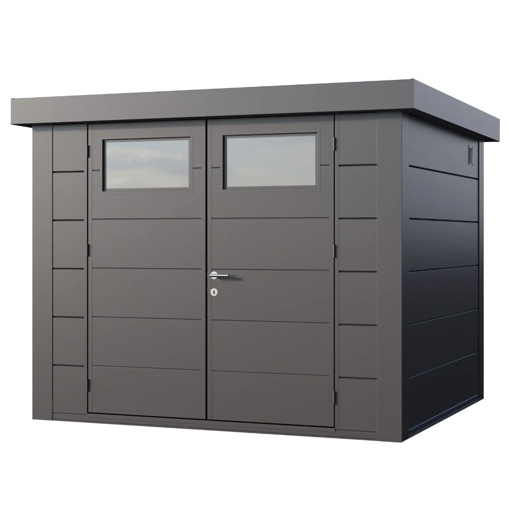 Telluria Eleganto Heavy Duty Steel Shed 2.7m x 2.4m Studio Image