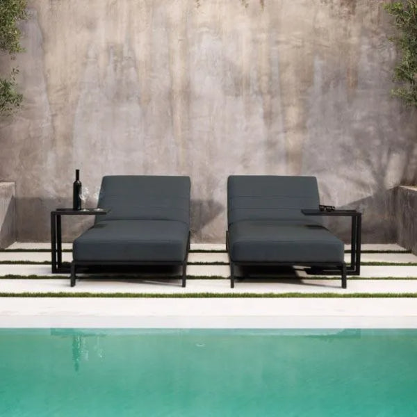 The Arabian Lounger - Aluminium Frame Sun Lounger - Beside the Pool, Lifestyle Image