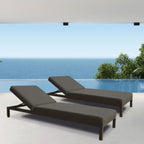 The Persian Lounger - Aluminium Frame Sun Lounger - Charcoal Slate, Lifestyle Image