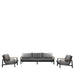 Westminster Lunar Sofa Set - 5 Seater, 2 Lounge Chairs Charcoal / Grpahite Colour, Studio Image