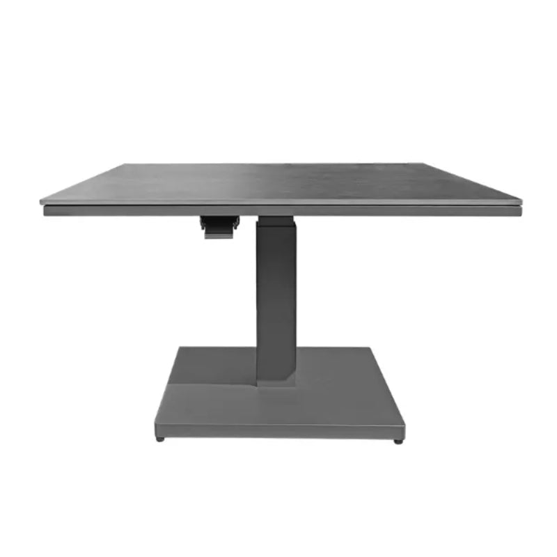 Westminster Lunar Square 90cm x 90cm Rising Table Charcoal / Mid Gray