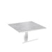Westminster Lunar Square 90cm x 90cm Rising Table White / Stone
