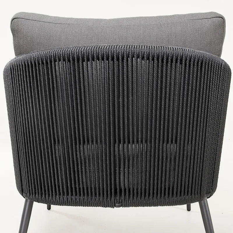 Westminster Moon Armchair Charcoal / Grey Colour Details, Back View
