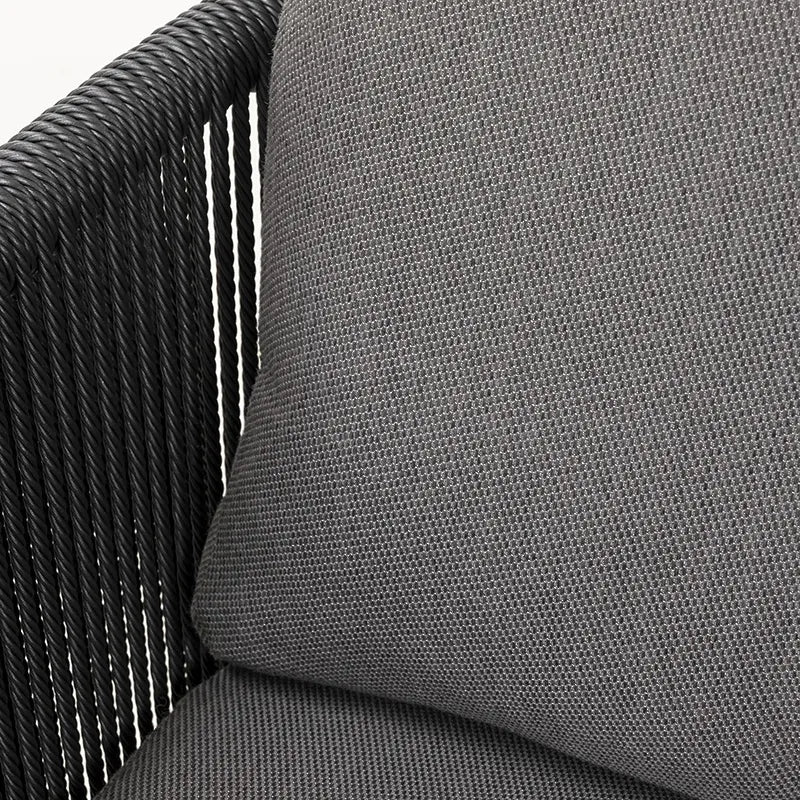 Westminster Moon Armchair Charcoal / Grey Colour Details Closeup View