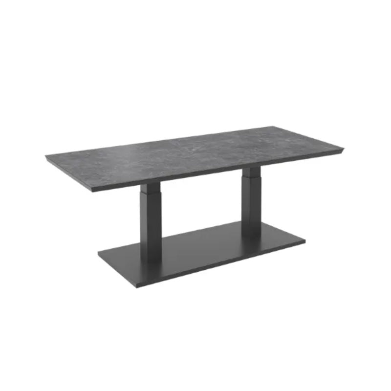 Westminster Moon Dining Set Rectangular 150cm x 90cm Table Charcoal / Mid Gray