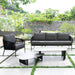 Westminster Moon Sofa Set - 3 Seater with 1 Armchair, Charcoal / Graphite Colour, Lifestyle Image