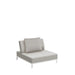 Westminster Motion Fabric Middle Sofa - White / Ivory Colour, Studio Image