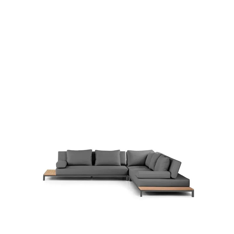 Westminster Motion Fabric Sofa Set - 7 Seater, 1 Left Sofa, 1 Right Sofa, 1 Corner Sofa, Charcoal / Graphite, Studio Image