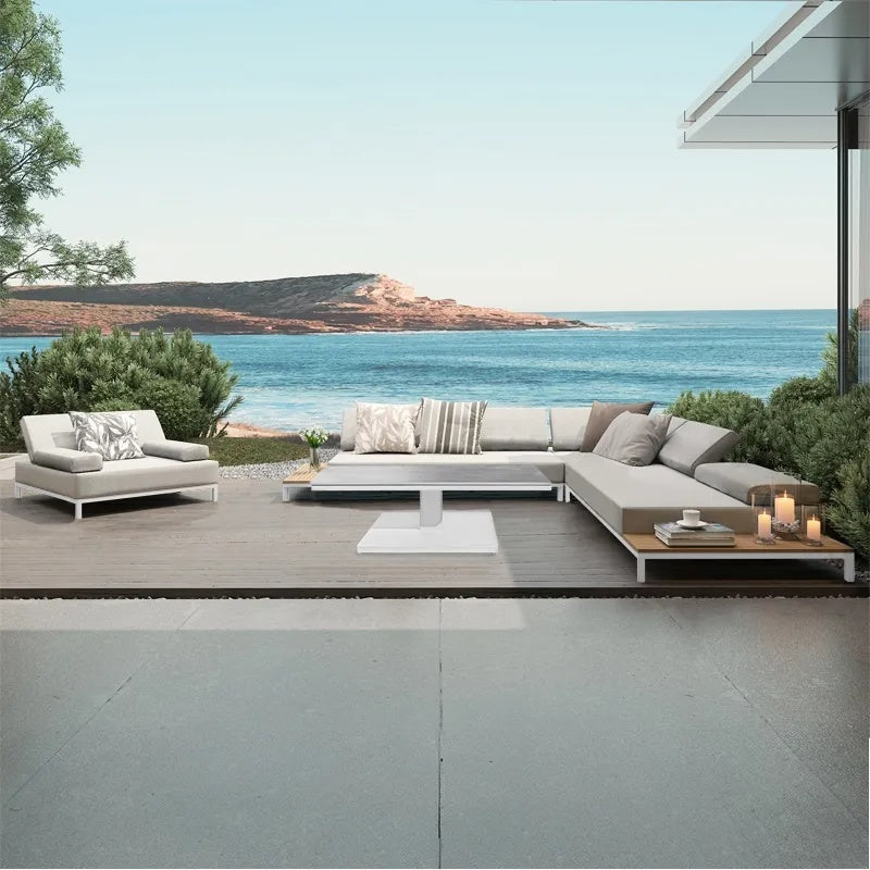 Westminster Motion Fabric Sofa Set - White / Ivory, Lifestyle Image