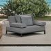 Westminster Motion Middle Sofa with Armrest Charcoal / Graphite