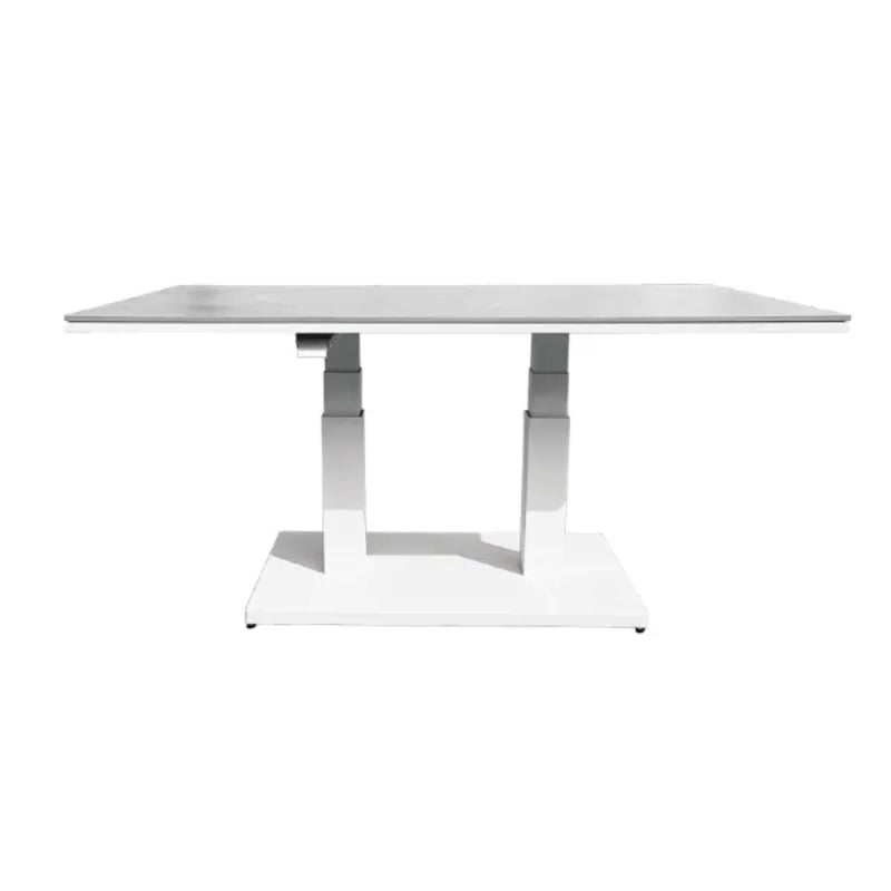 Westminster Rising Table 150cm x 90cm White / Stone Table