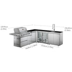 Whistler Grills Malborough 4 Burner Outdoor Kitchen Dimensions