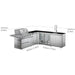 Whistler Grills Malborough 4 Burner Outdoor Kitchen Dimensions