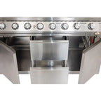 Whistler Grills Oaksey Outdoor Kitchen Front View Opened Drawers