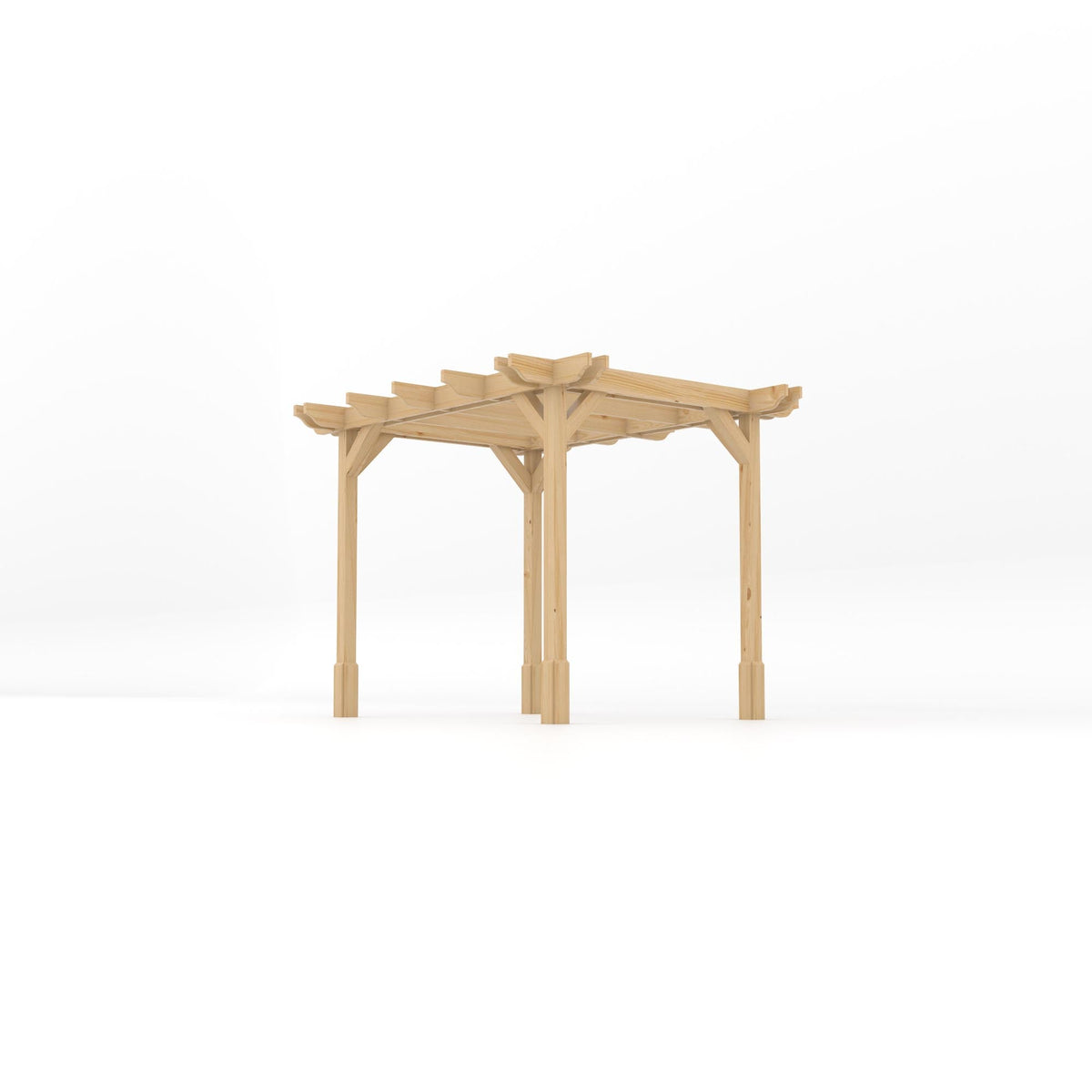 Freestanding Double Premium Pergola - Light Green - 2.4m Width x 3m Length