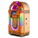 Sound Leisure Dome Top Vinyl Jukebox Peacock Front Side View