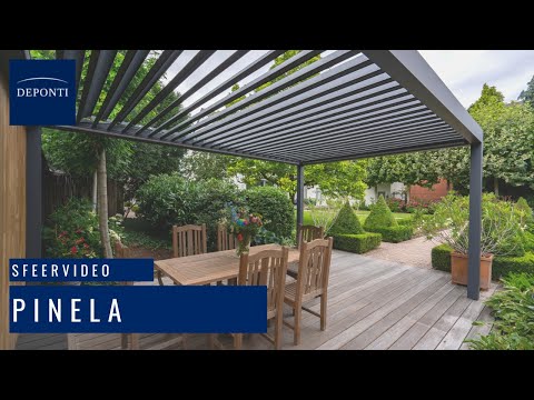 Deponti Pinela Deluxe Electric Retractable Aluminium Pergola