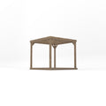 Freestanding Box Pergola with Decking - Rustic Brown - 2.4m Width x 2.4m Length