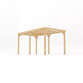 Freestanding Box Pergola - Light Green - 1.8m Width x 4.2m Length