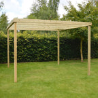 Freestanding Box Pergola - Light Green - 3m Width x 4.8m Length