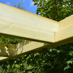 Freestanding Box Pergola - Light Green - 1.8m Width x 3m Length