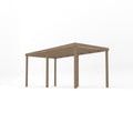 Freestanding Box Pergola - Rustic Brown - 3.6m Width x 4.2m Length