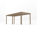 Freestanding Box Pergola - Rustic Brown - 1.8m Width x 5.4m Length