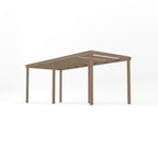 Freestanding Box Pergola - Rustic Brown - 1.8m Width x 5.4m Length