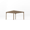 Freestanding Box Pergola - Rustic Brown - 3m Width x 3.6m Length