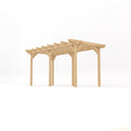 Freestanding Double Garden Pergola - Light Green - 3.6m Width x 4.8m Length
