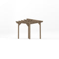 Freestanding Double Garden Pergola - Rustic Brown - 2.4m Width x 3m Length