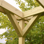 Freestanding Double Premium Pergola - Light Green - 2.4m Width x 3m Length